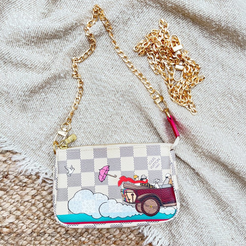Louis Vuitton 2015 Limited Edition Mini Pochette Azure